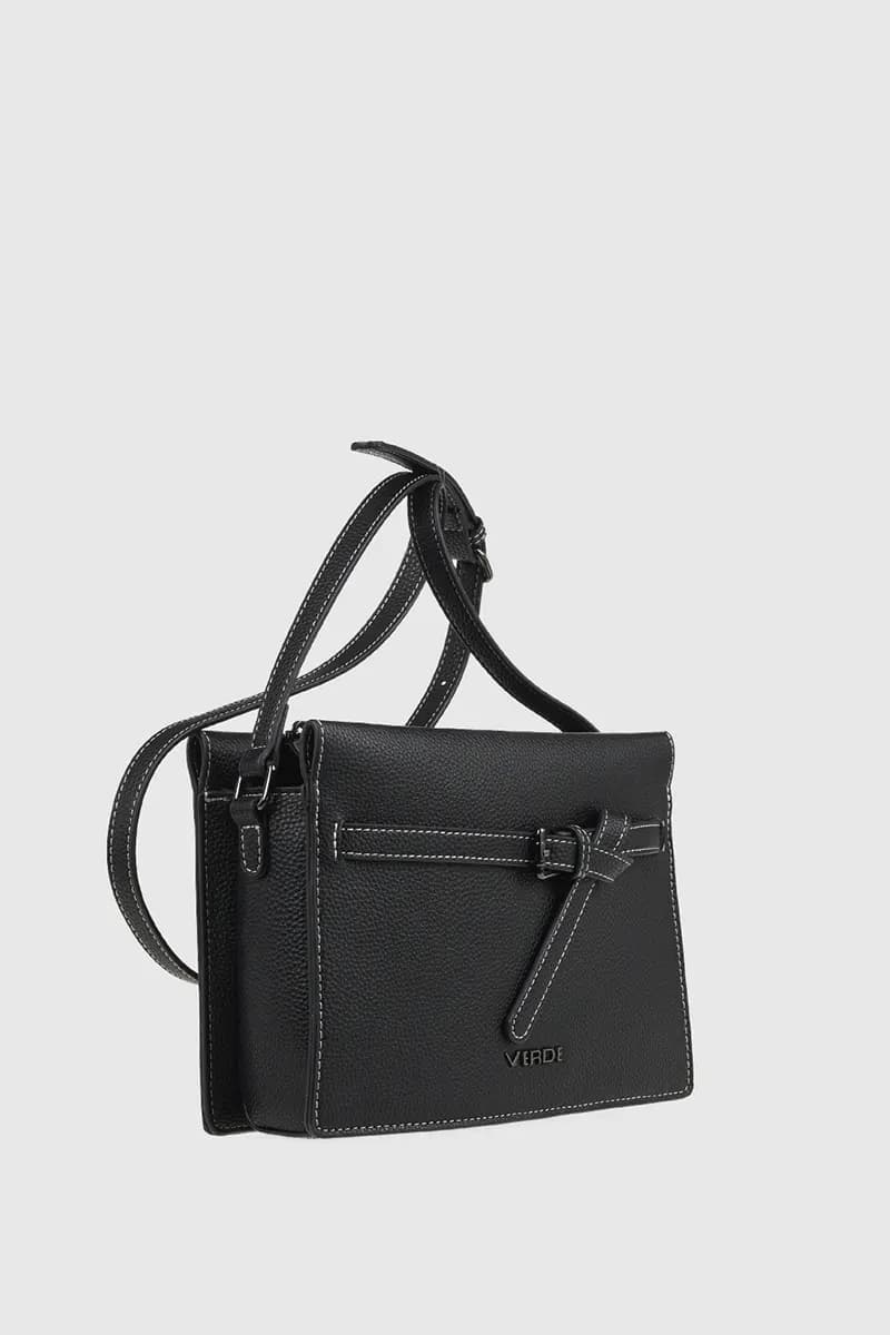 VERDE FASHION | Borsa a tracolla in ecopelle - 3