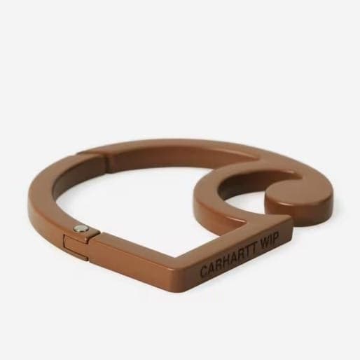 Portachiavi Carhartt C-Logo Carabiner Brown - 2