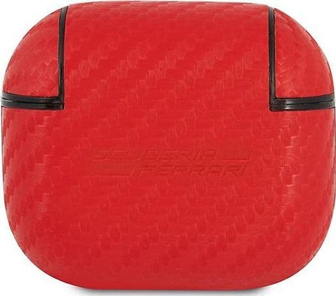 cover ferrari airpods 3 carbonio rosso - 3