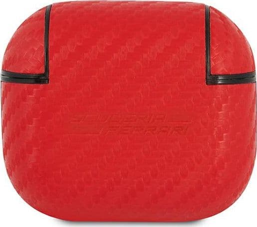 cover ferrari airpods 3 carbonio rosso - 3