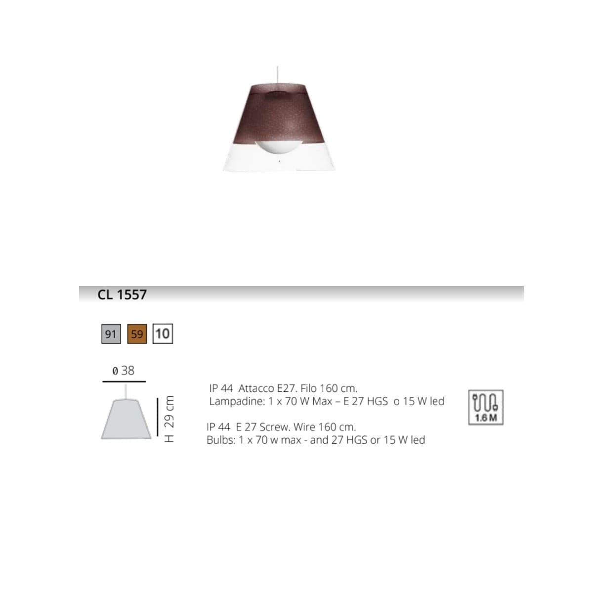 Lampadario classico EMPORIUM QUATTROSTAGIONI CL1556 CL1557 E27 LED metacrilato sospensione - 7
