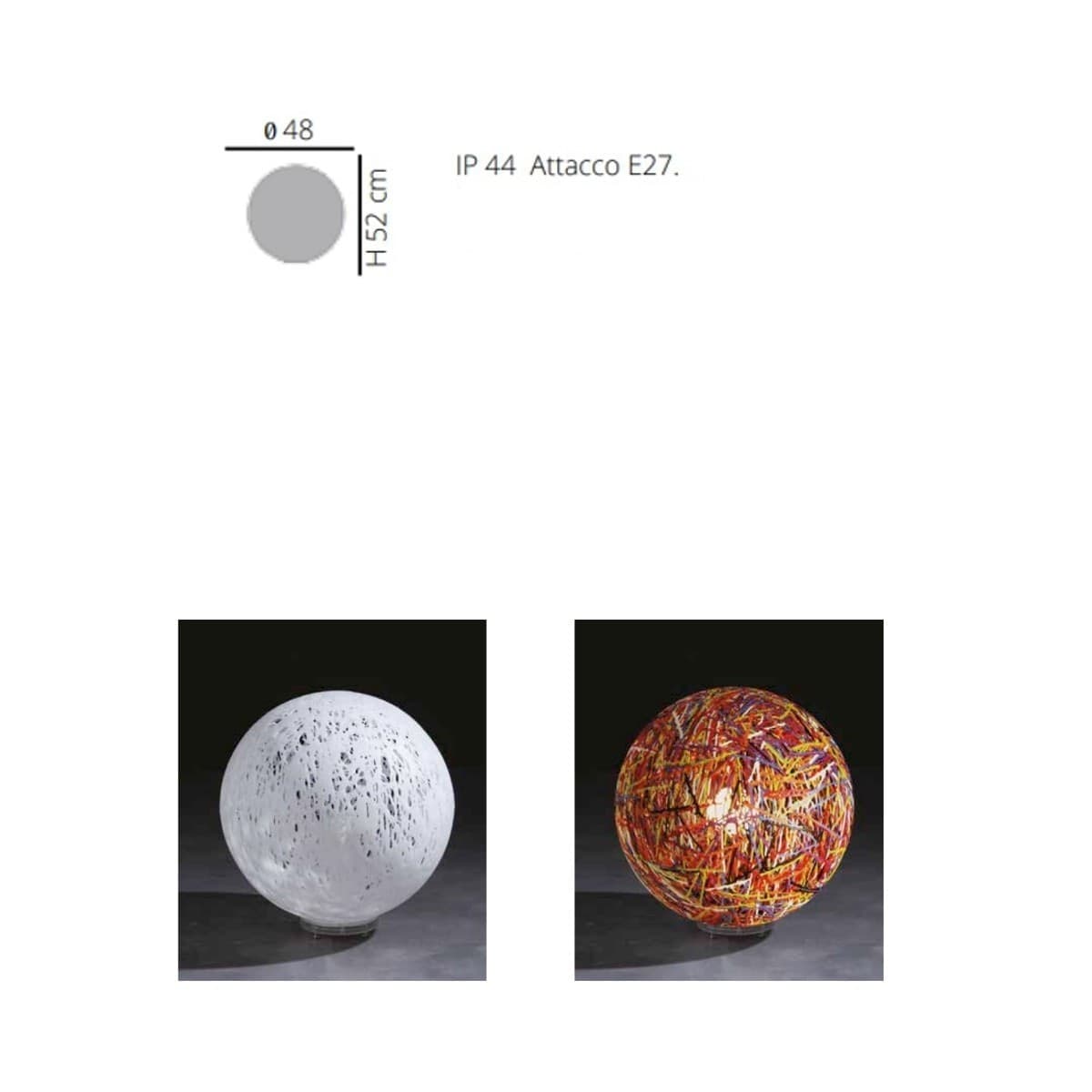 Abat-jour moderno EMPORIUM RELOAD CL443 E27 LED plastica lampada esterno - 8
