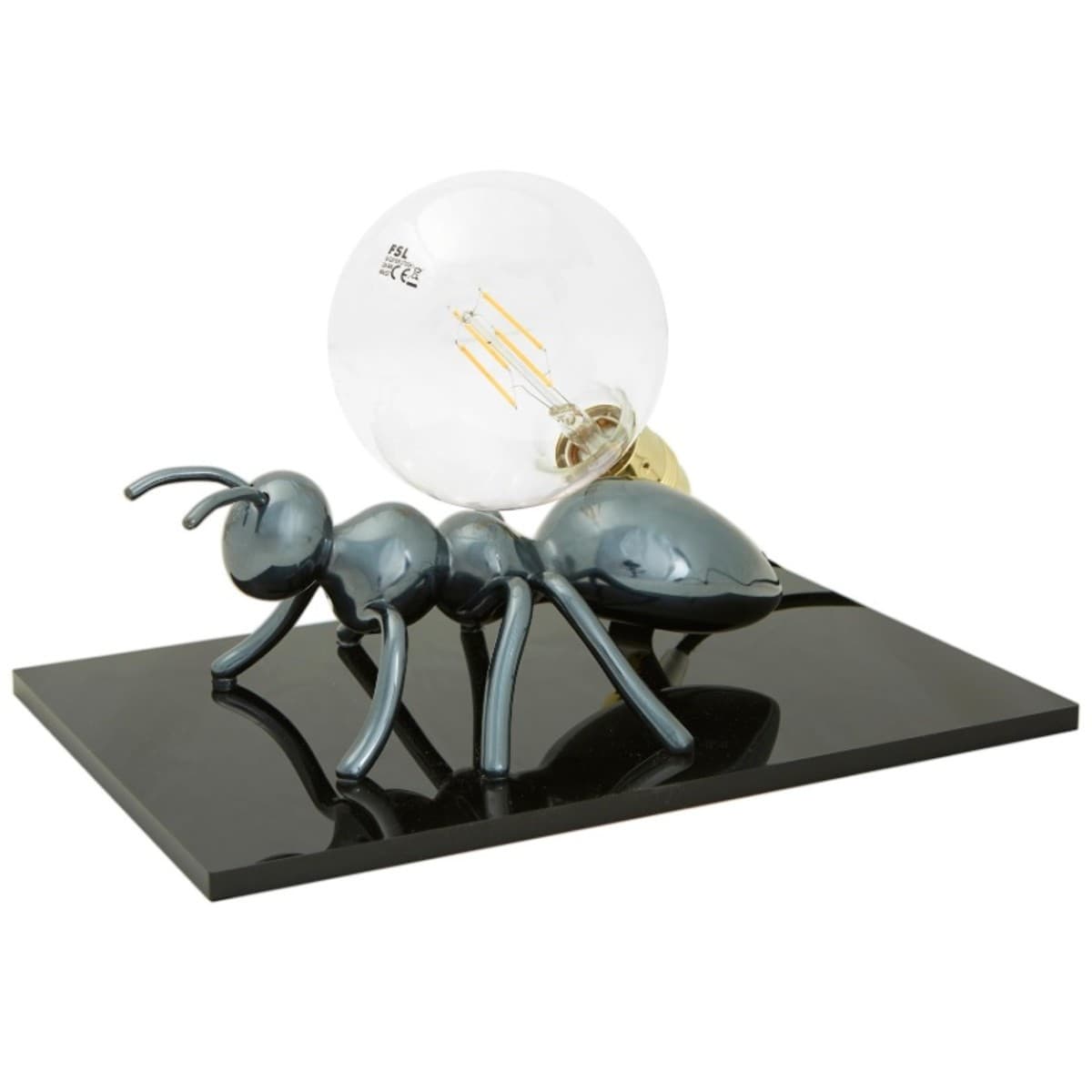 Abat-jour moderna EMPORIUM ANTLANTE CL1546 E27 LED resina lampada tavolo scrivania – Bronzo