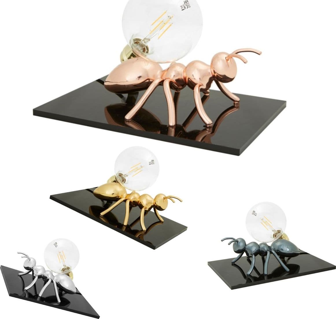 Abat-jour moderna EMPORIUM ANTLANTE CL1546 E27 LED resina lampada tavolo scrivania - 6