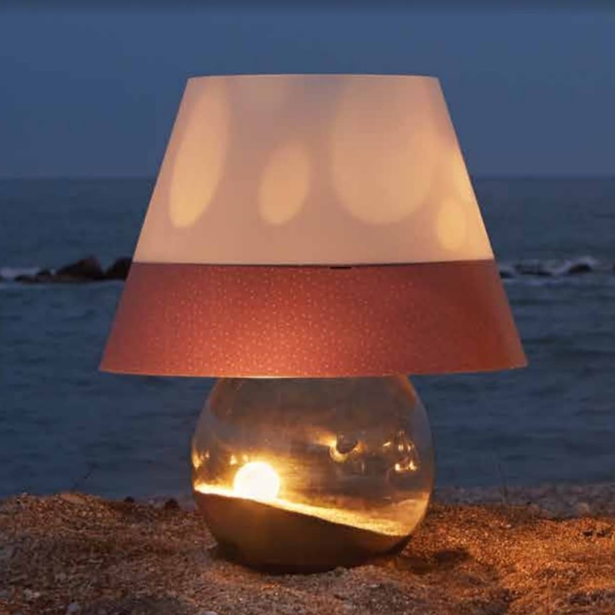 Abat-jour moderna EMPORIUM BONBONNE CL1551 59 E27 LED H69 vetro policarbonato lampada tavolo terra - 2