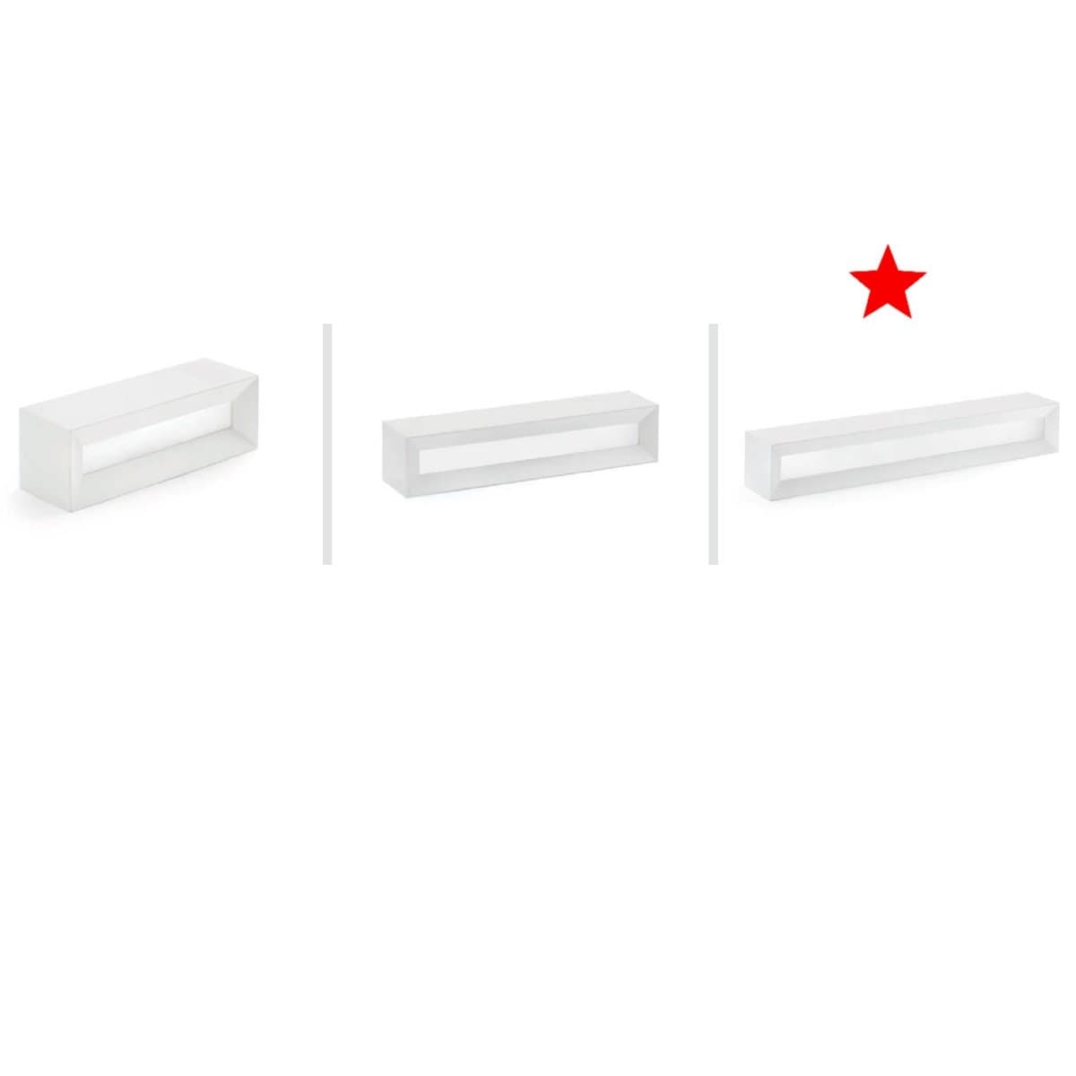 Applique moderno Sforzin HERMIONE T210 G9 LED gesso verniciabile biemissione lampada parete - 3