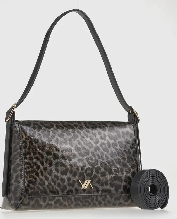 VERDE FASHION | Borsa a spalla maculata in vernice - 6