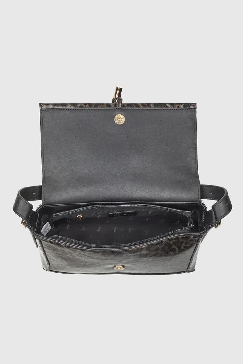 VERDE FASHION | Borsa a spalla maculata in vernice - 7