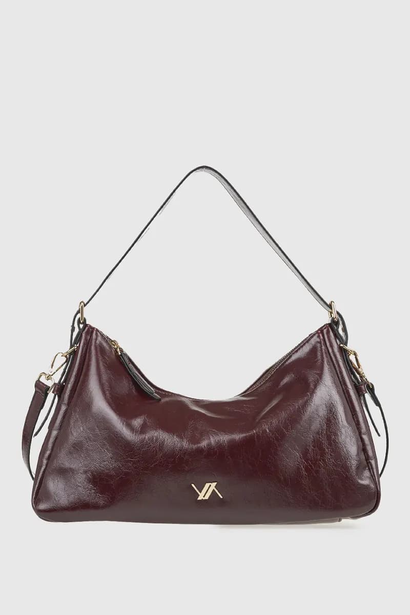 VERDE FASHION | Borsa a spalla in ecopelle verniciata - 14