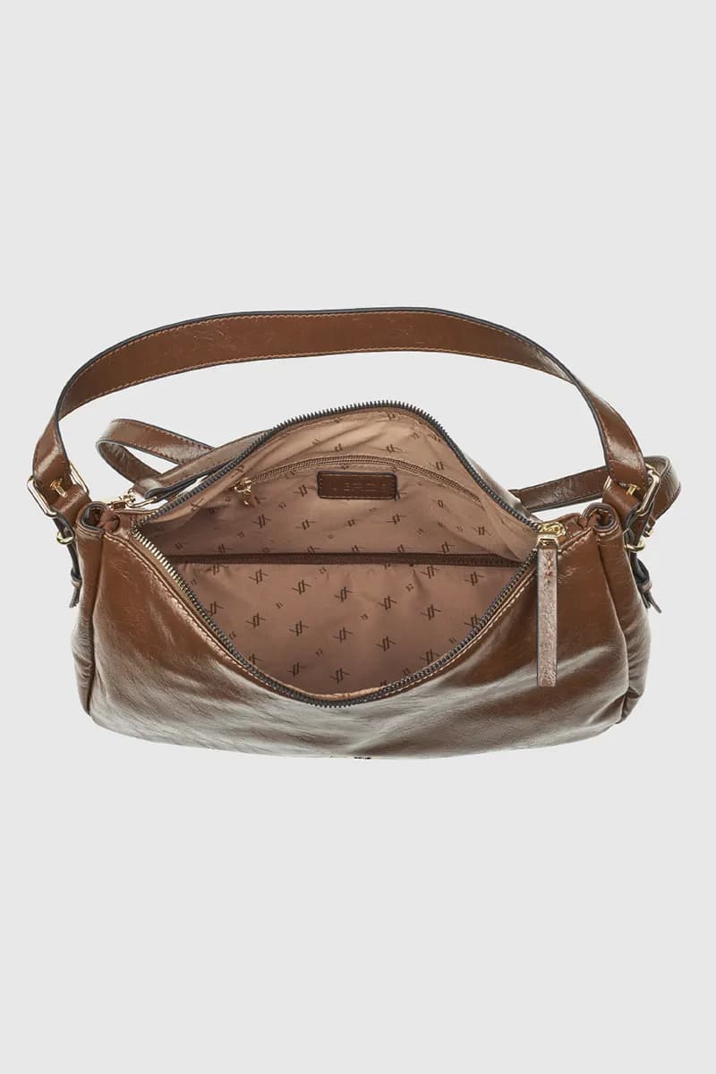 VERDE FASHION | Borsa a spalla in ecopelle verniciata - 11