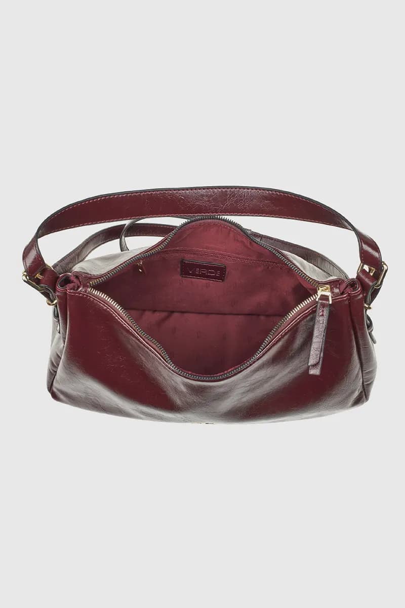 VERDE FASHION | Borsa a spalla in ecopelle verniciata - 3