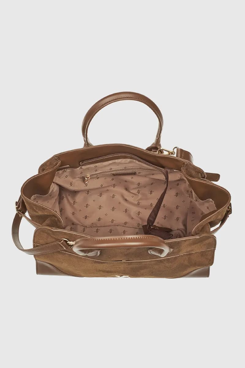 VERDE FASHION | Borsa tote in ecopelle e camoscio - 7