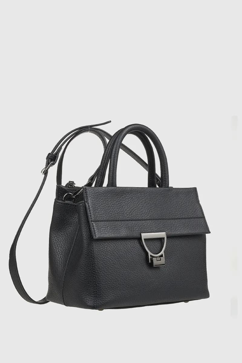 VERDE FASHION | Borsa mini tote dettaglio metallo - 8
