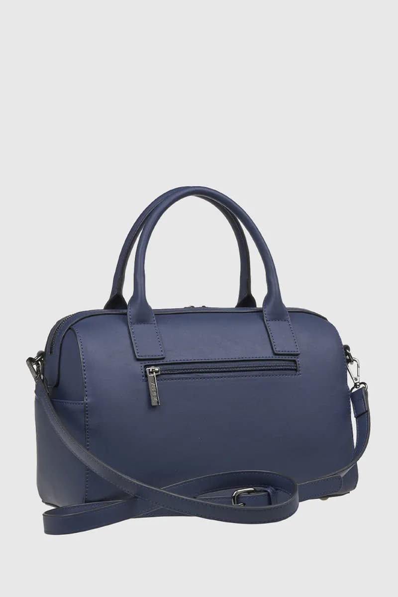 VERDE FASHION | Borsa bauletto dettaglio camoscio - 6