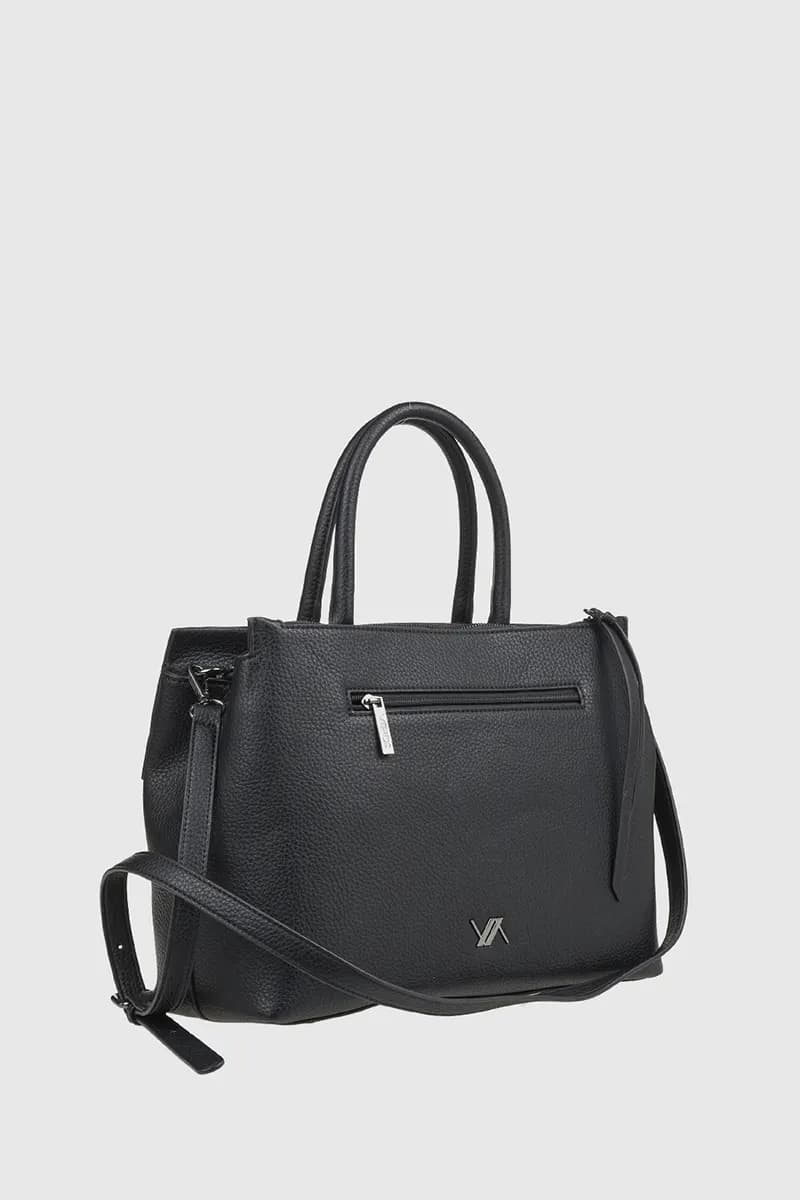 VERDE FASHION | Borsa tote dettaglio metallo - 6