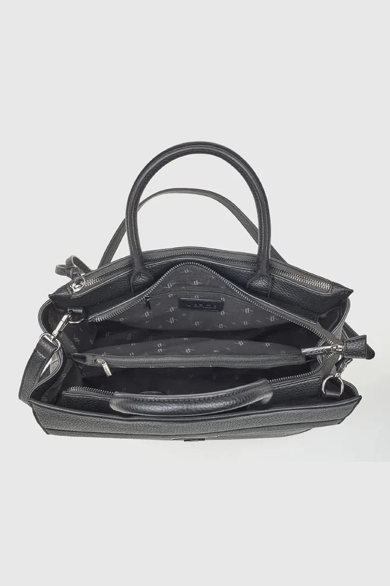 VERDE FASHION | Borsa tote dettaglio metallo - 7