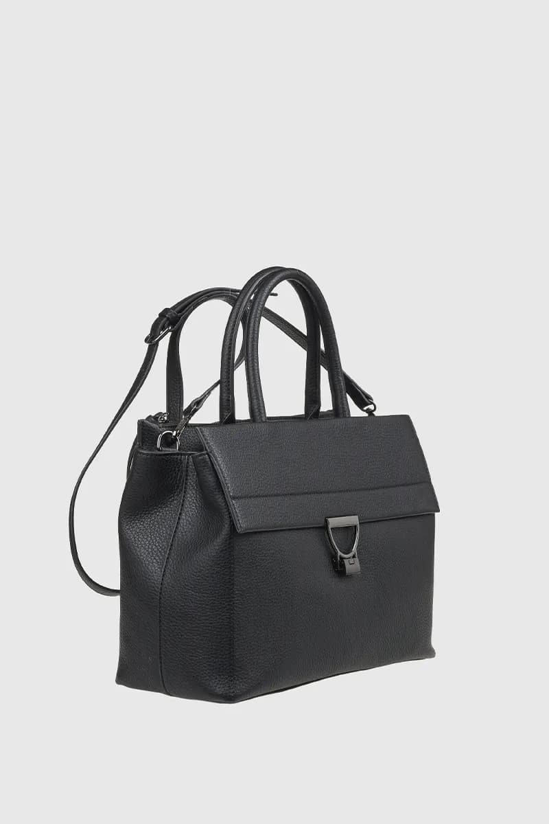 VERDE FASHION | Borsa tote dettaglio metallo - 8