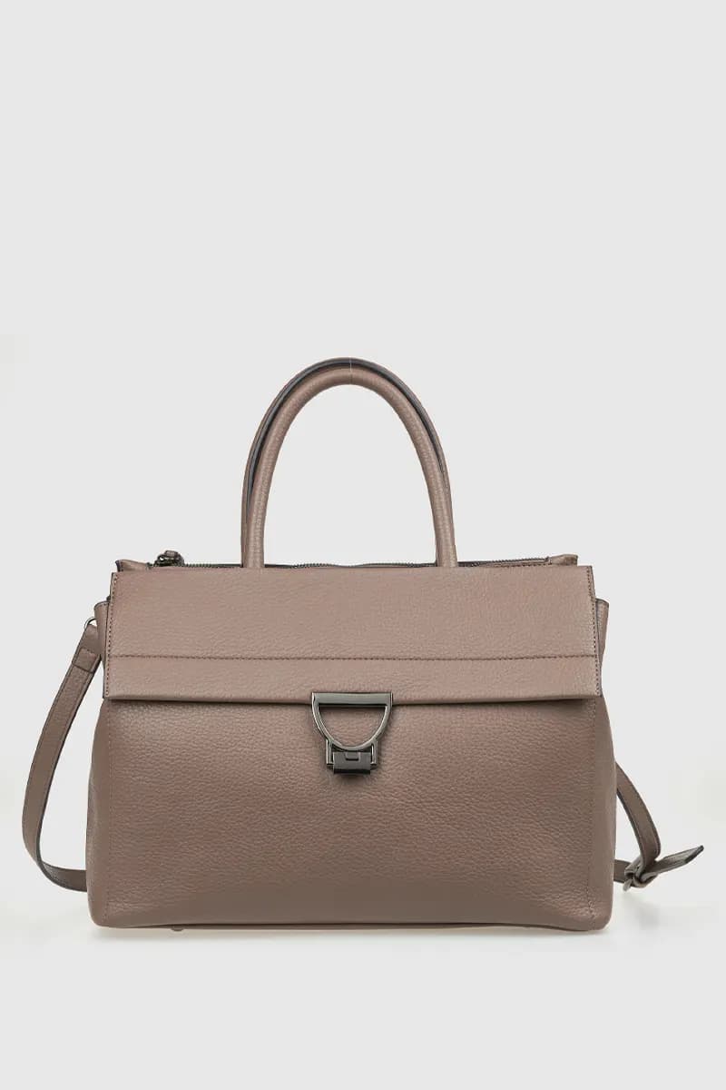 VERDE FASHION | Borsa tote dettaglio metallo - 9
