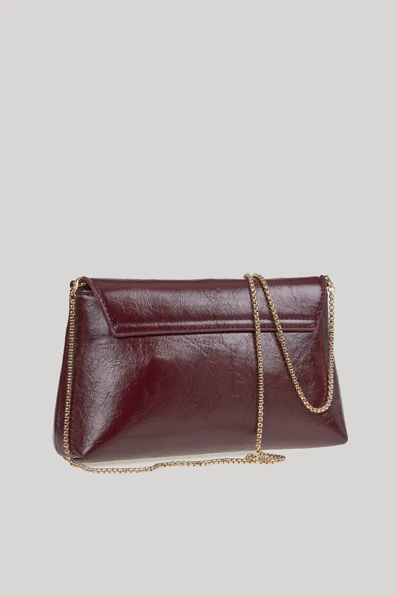 VERDE FASHION | Pochette in ecopelle verniciata - 6