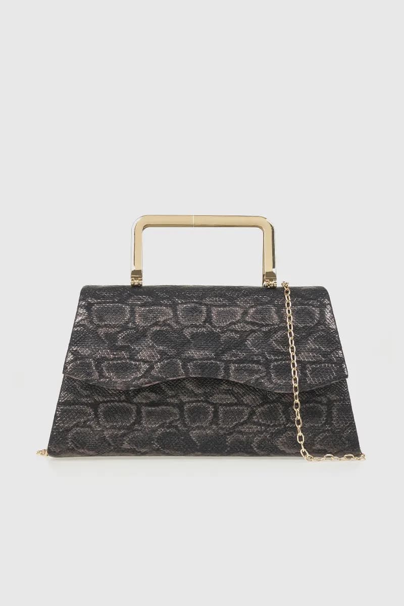 VERDE FASHION | Pochette stampa serpentata - 6