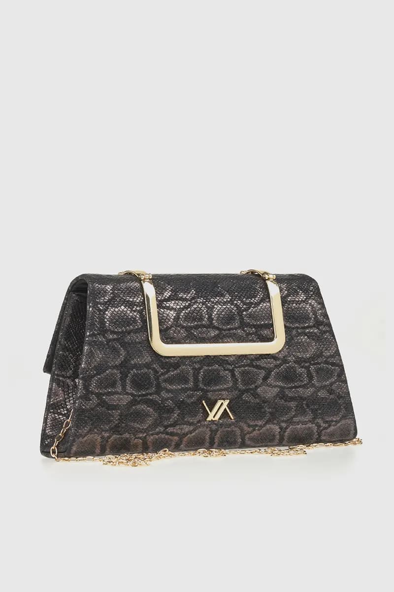 VERDE FASHION | Pochette stampa serpentata - 2