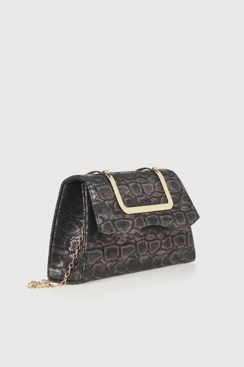 VERDE FASHION | Pochette stampa serpentata - 4