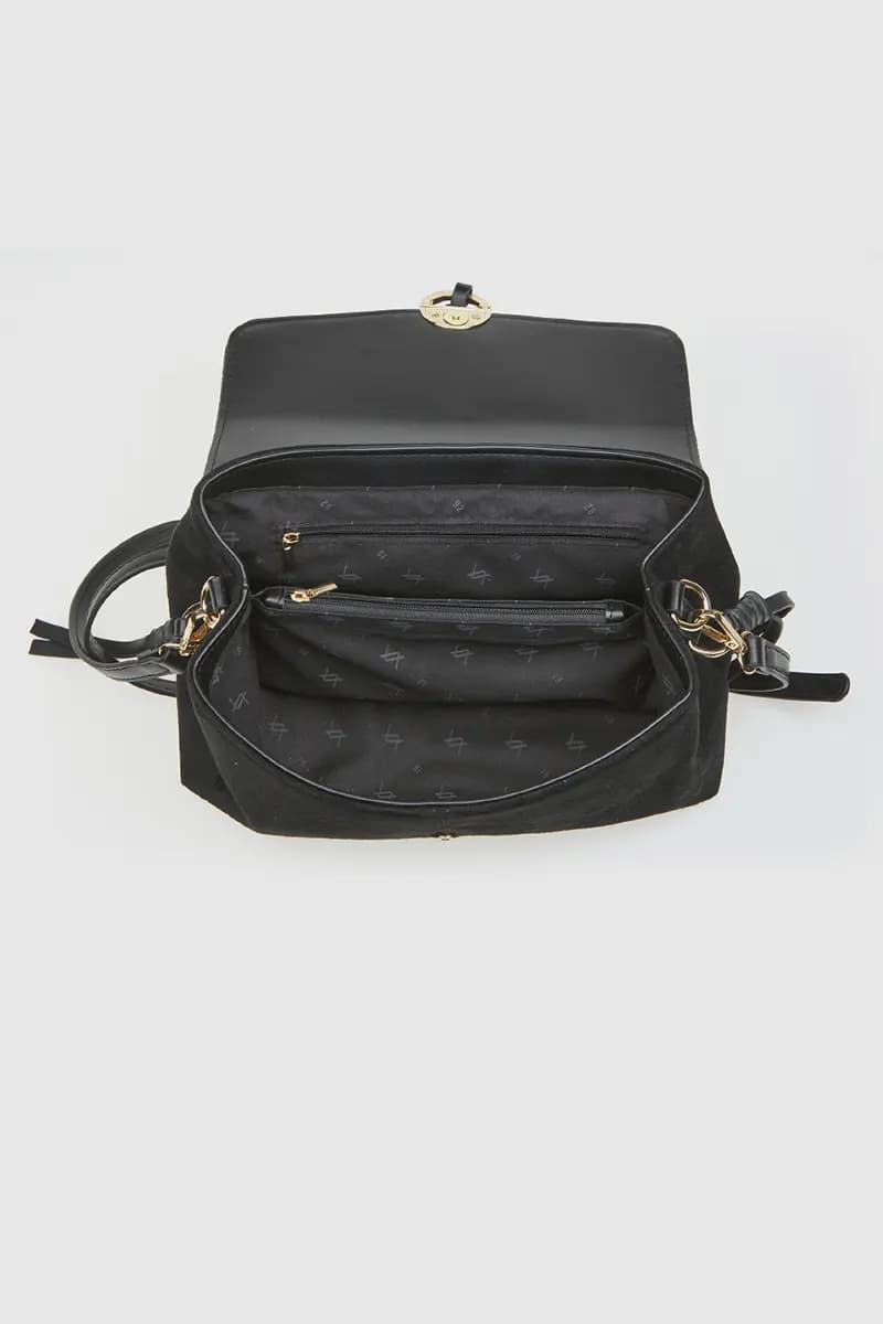 VERDE FASHION | Pochette con patta in ecopelle scamosciata - 7