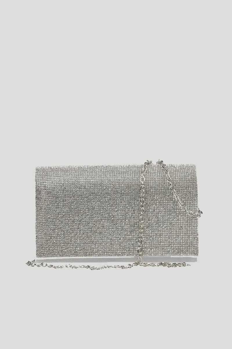 VERDE FASHION | Pochette con patta strass - 14