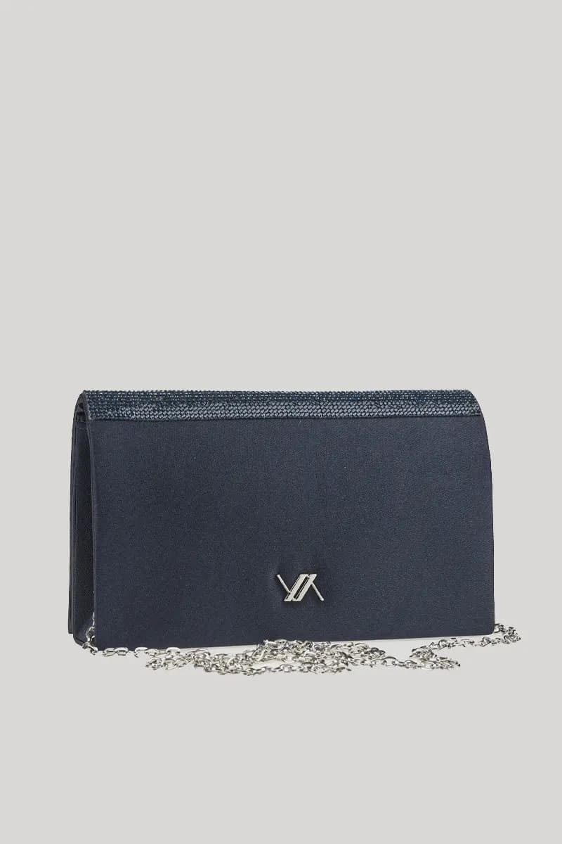 VERDE FASHION | Pochette con patta strass - 2