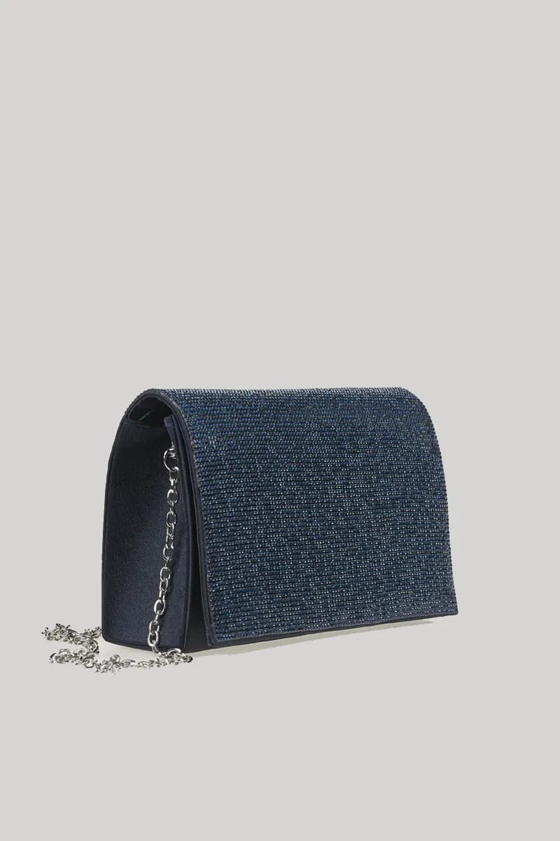 VERDE FASHION | Pochette con patta strass - 4