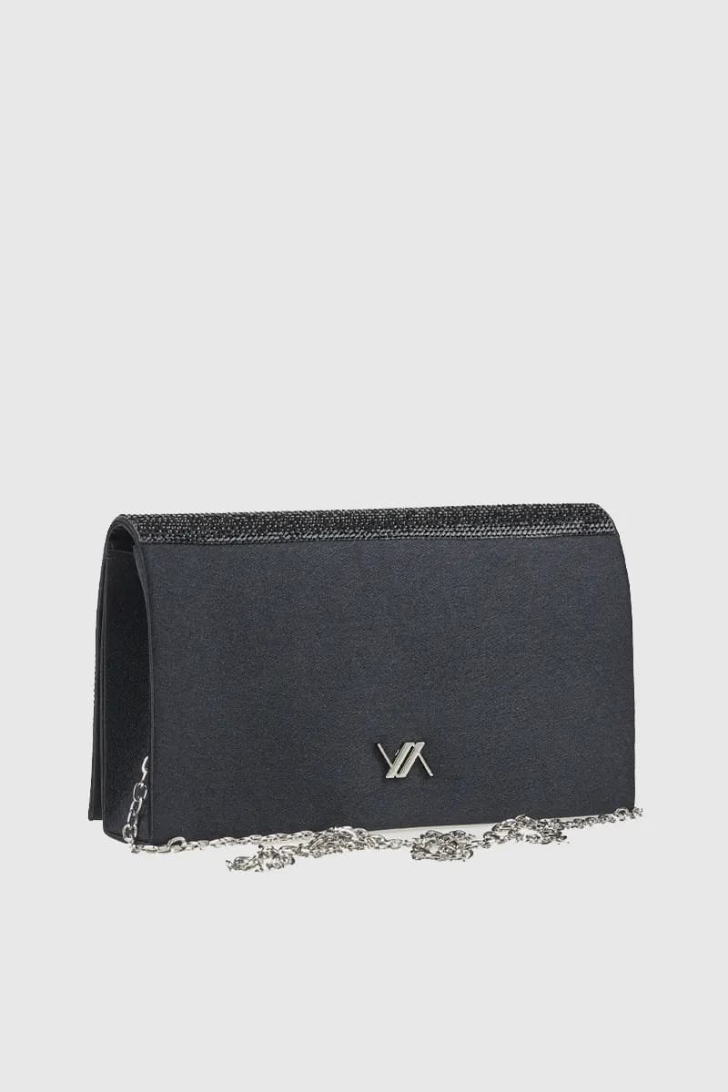 VERDE FASHION | Pochette con patta strass - 10