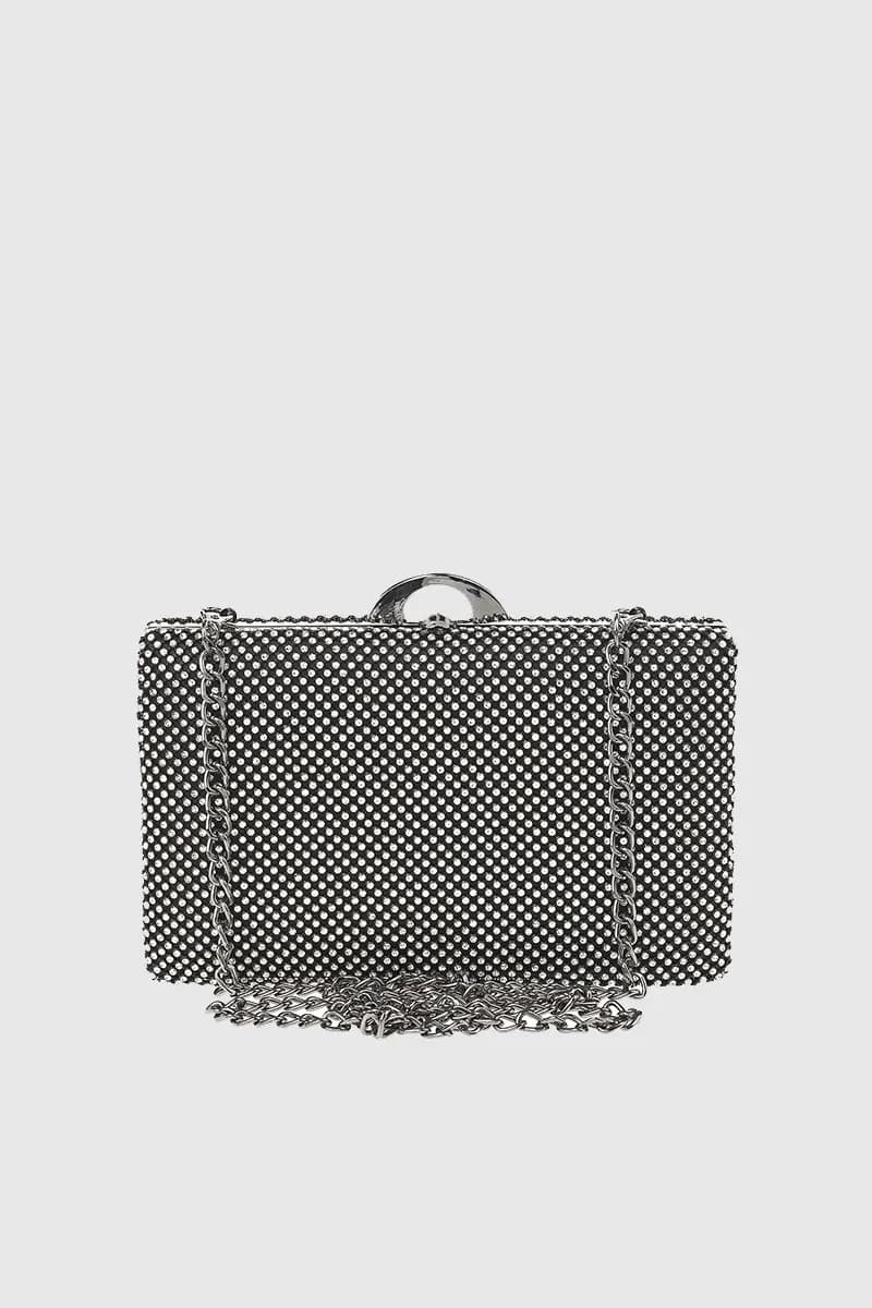 VERDE FASHION | Pochette rigida con strass - 5