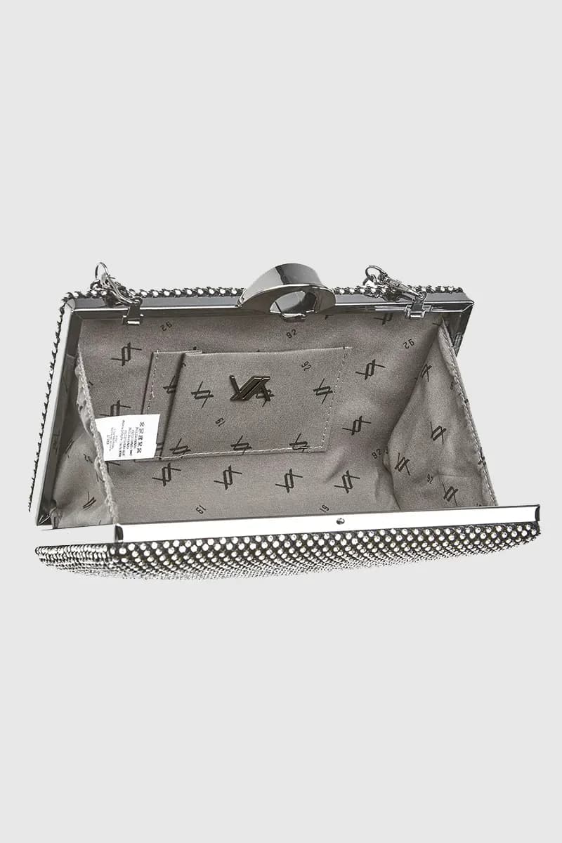 VERDE FASHION | Pochette rigida con strass - 3