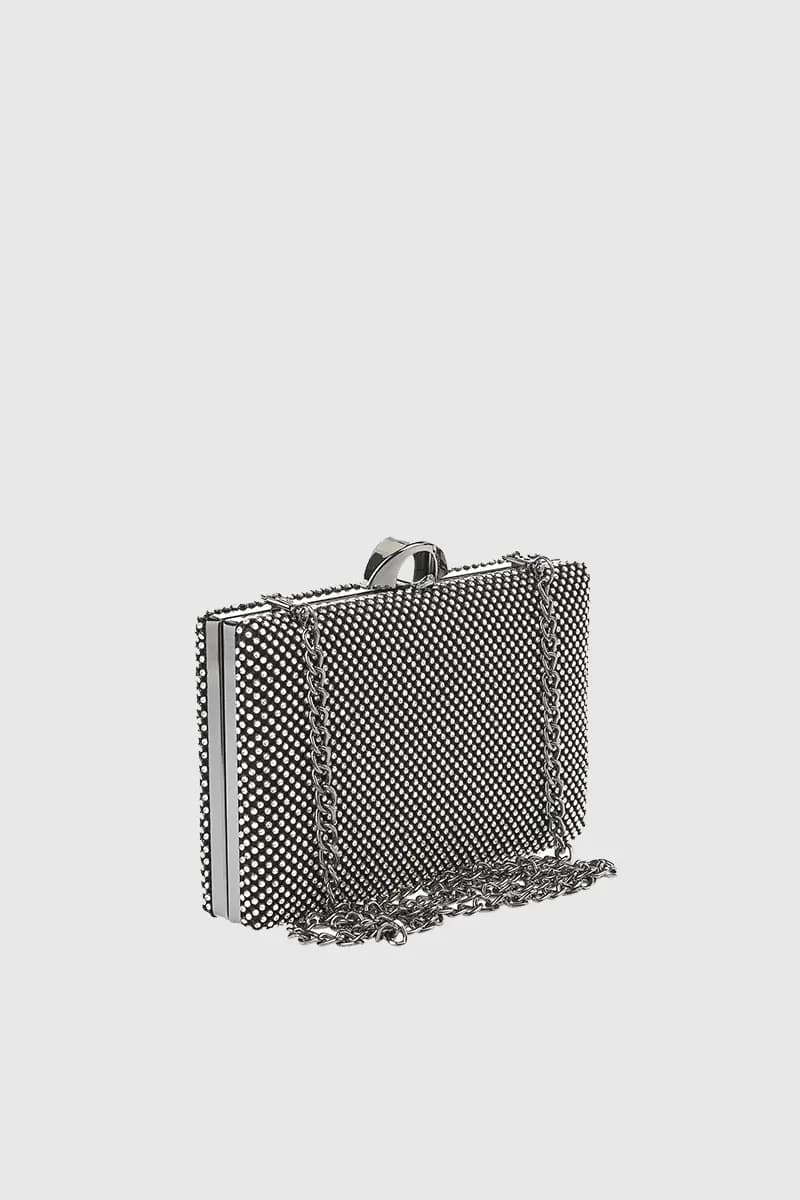 VERDE FASHION | Pochette rigida con strass - 4