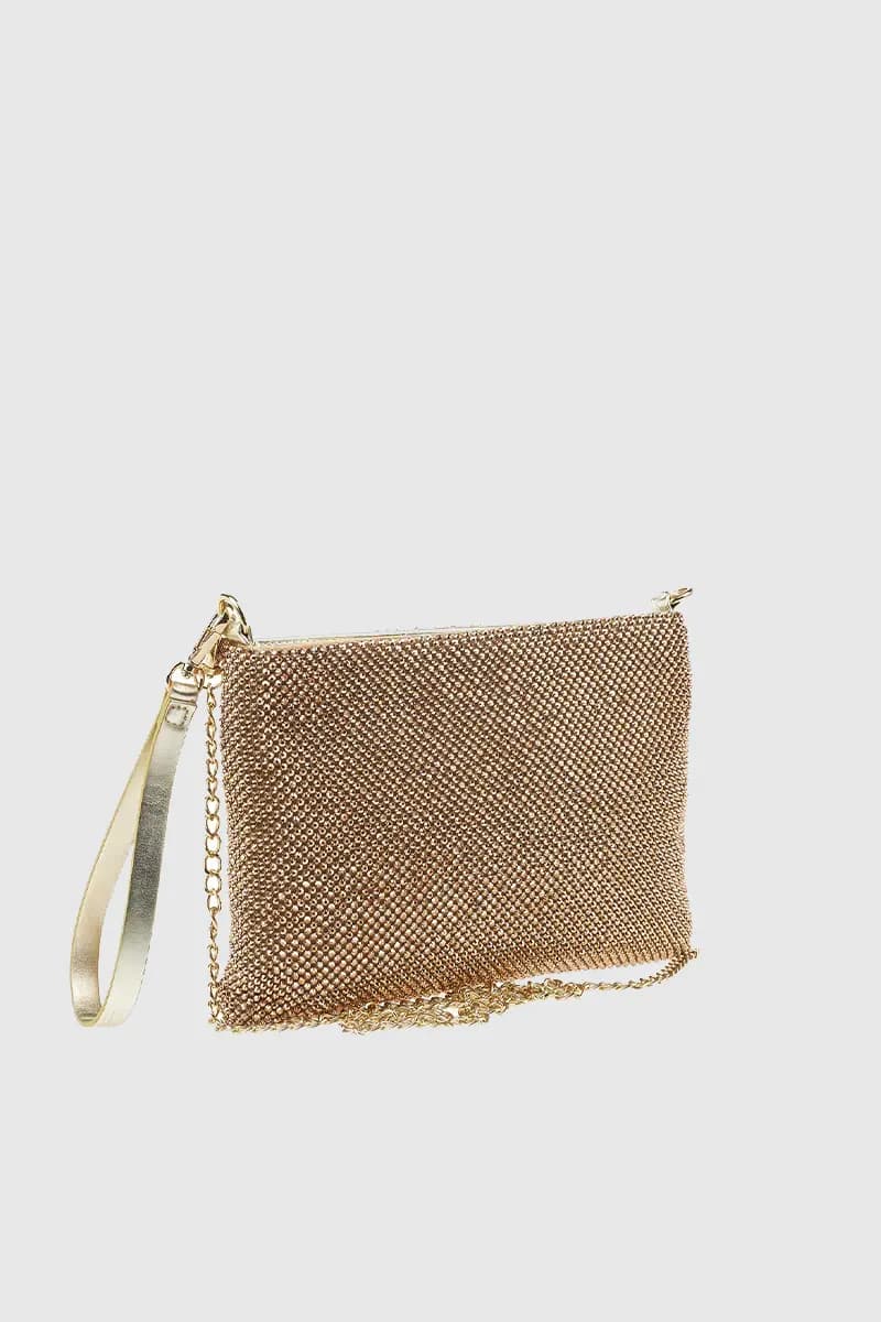 VERDE FASHION | Pochette bustina con strass - 4