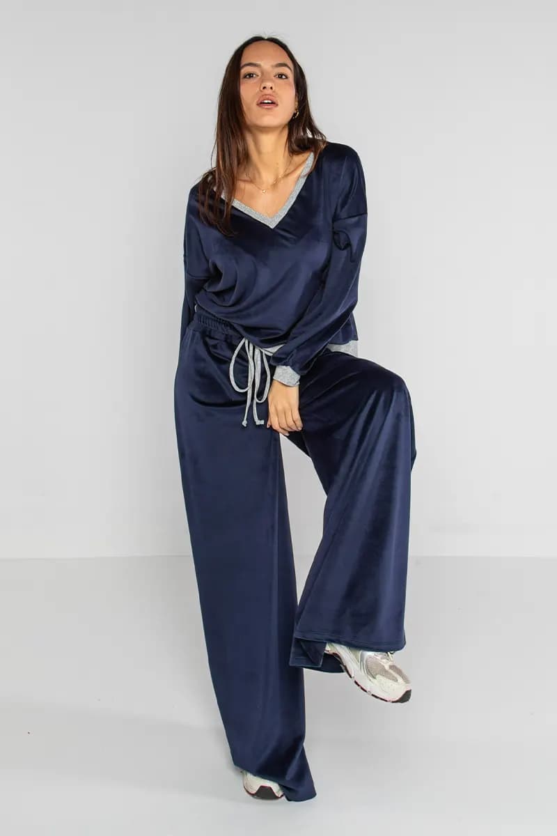 LOKITA | Pantalone palazzo in ciniglia - 3