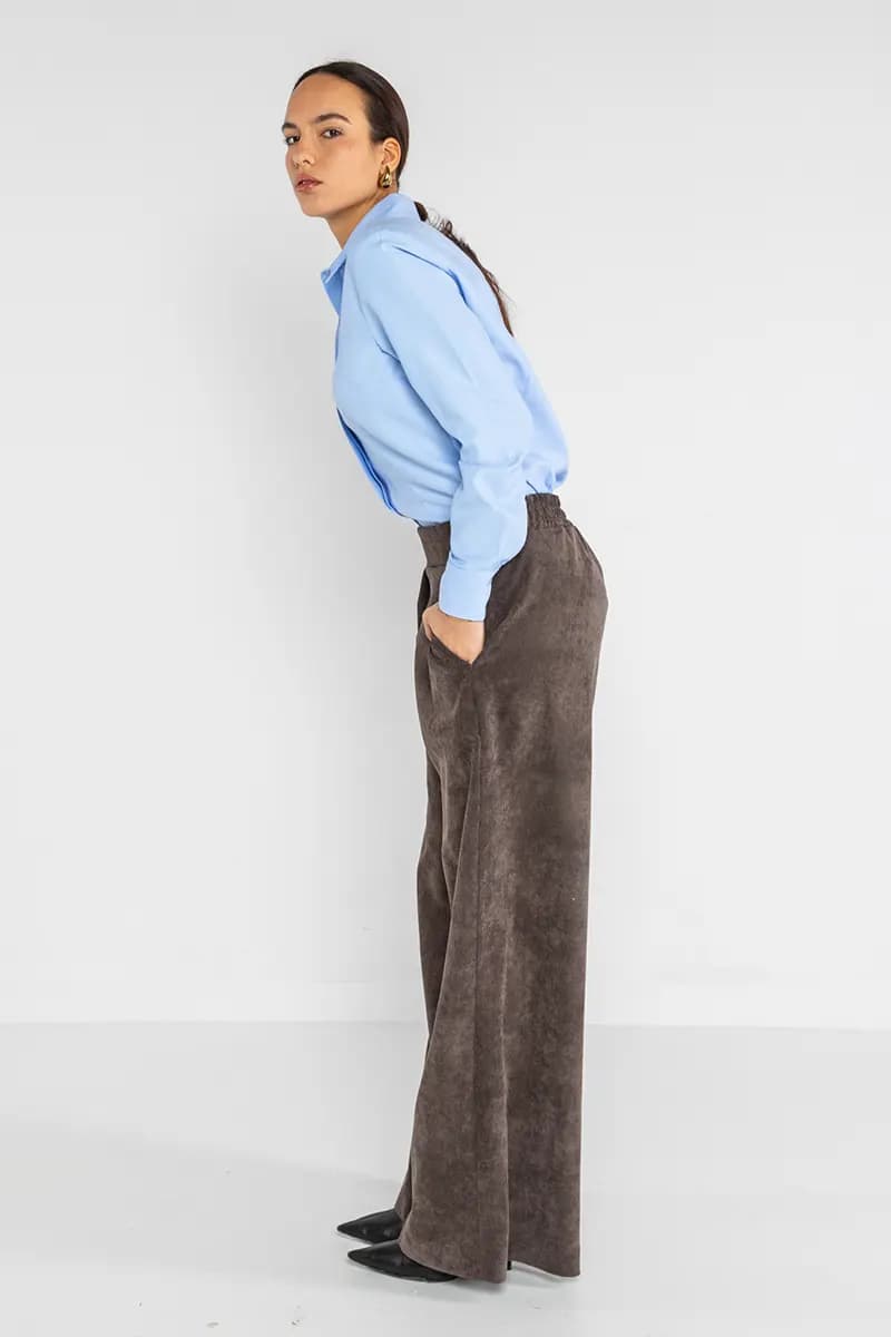 LOKITA | Pantalone palazzo velluto a costine - 4