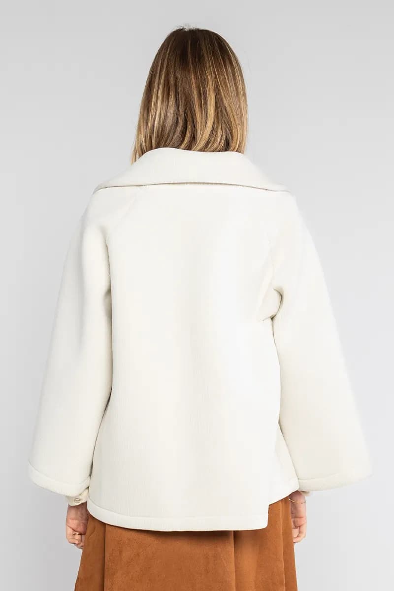 LOKITA | Cappotto corto con rever effetto ciniglia - 3