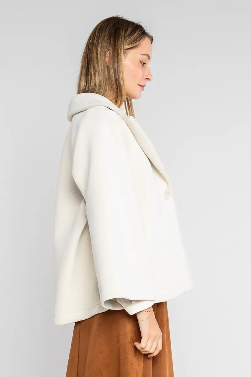 LOKITA | Cappotto corto con rever effetto ciniglia - 4
