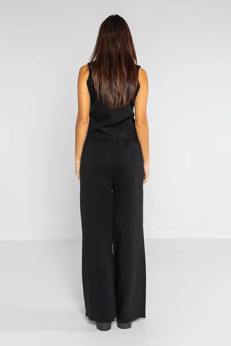 LOKITA | Pantalone palazzo in maglia - 2