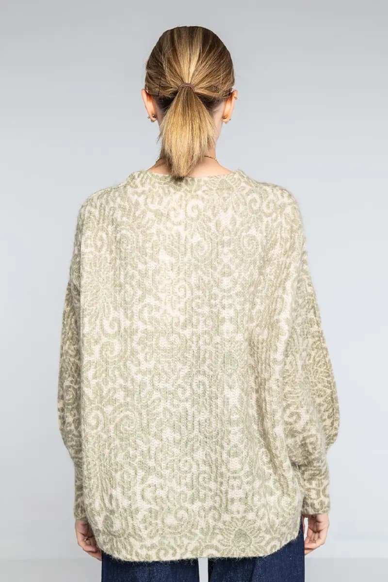 LOKITA | Maglia stampata misto mohair - 3