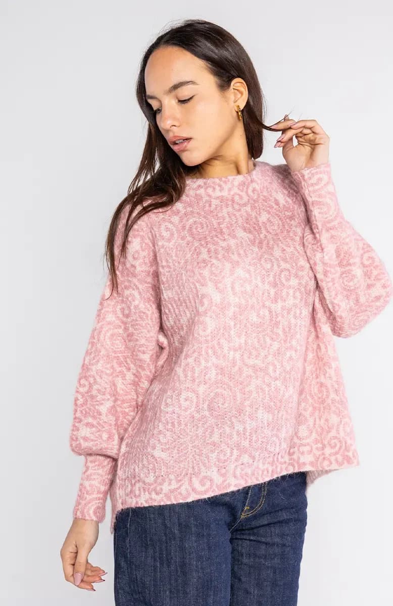 LOKITA | Maglia stampata misto mohair - 8