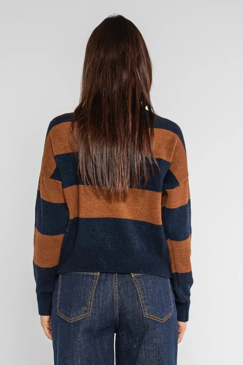 LOKITA | Pullover girocollo a righe - 2
