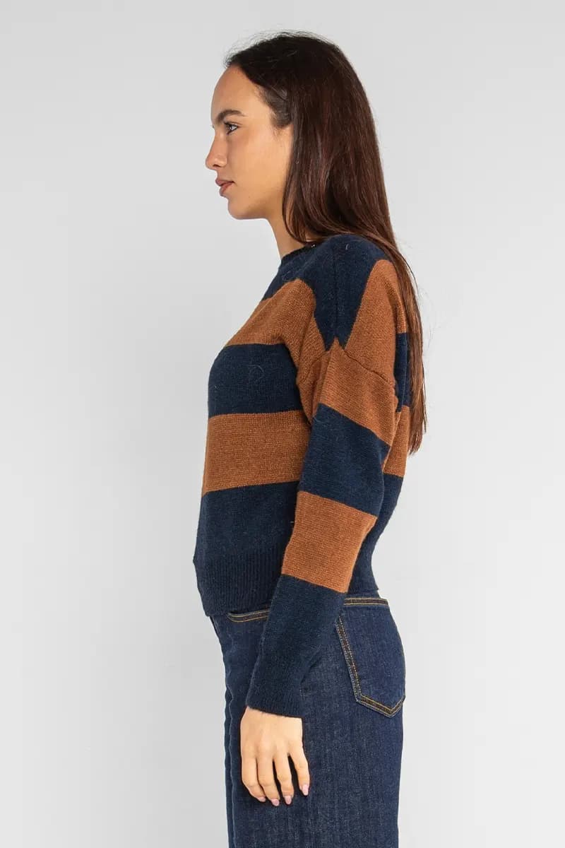 LOKITA | Pullover girocollo a righe - 3