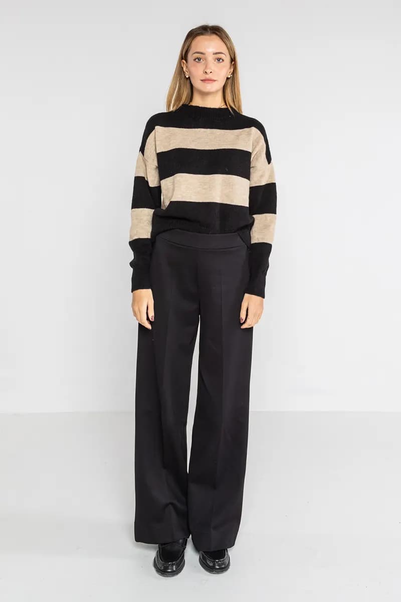 LOKITA | Pullover girocollo a righe - 5