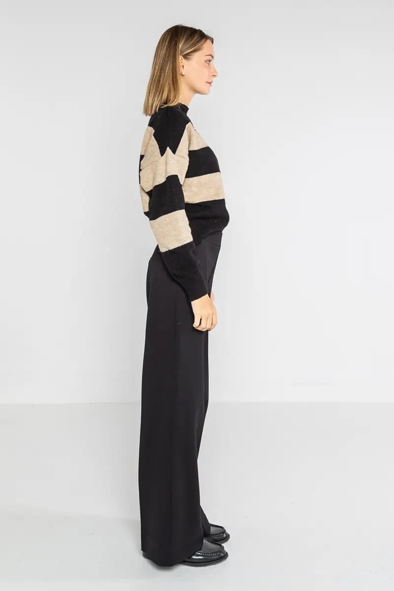 LOKITA | Pullover girocollo a righe - 7