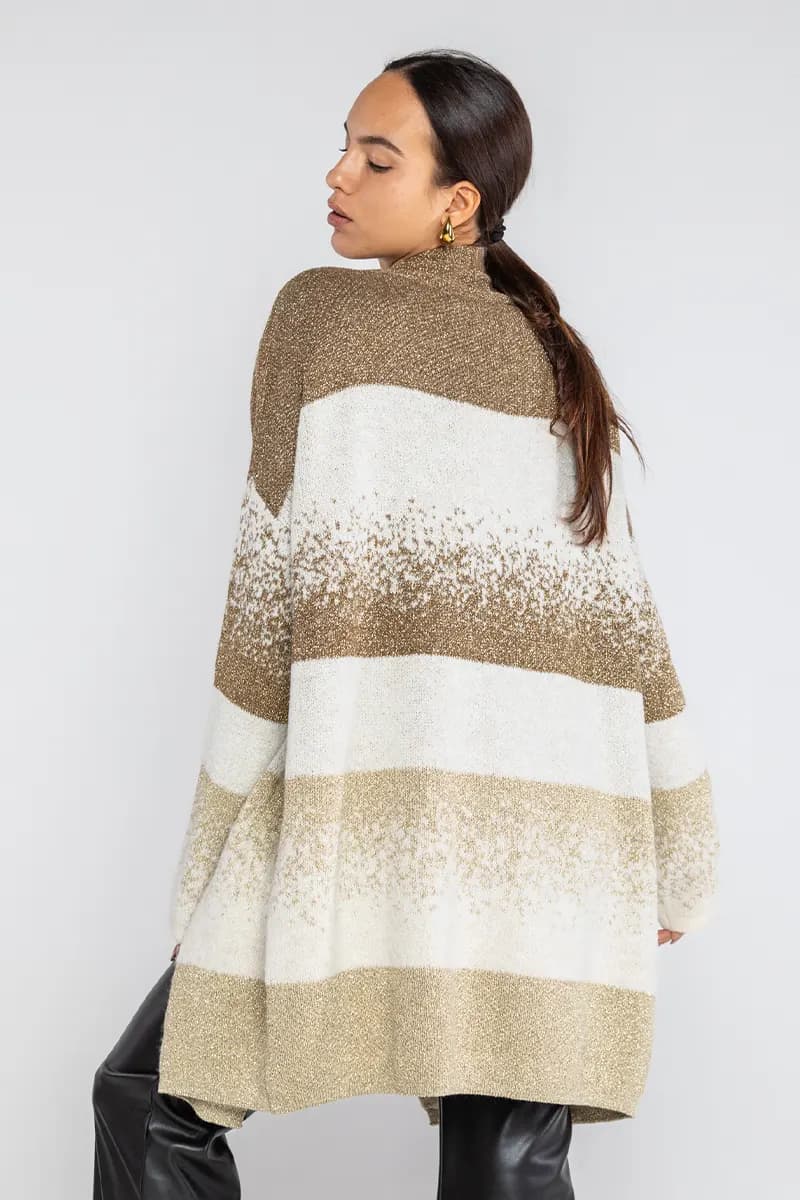 LOKITA | Cardigan in maglia lurex sfumato - 4