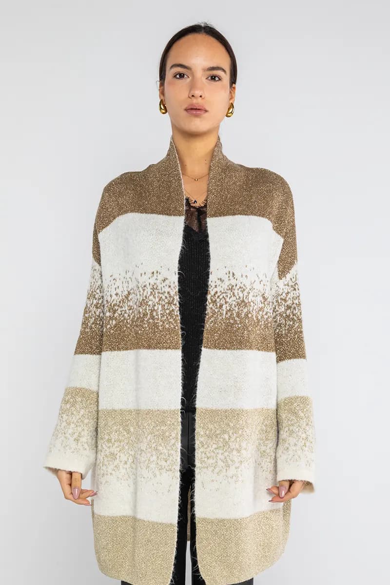 LOKITA | Cardigan in maglia lurex sfumato - 2