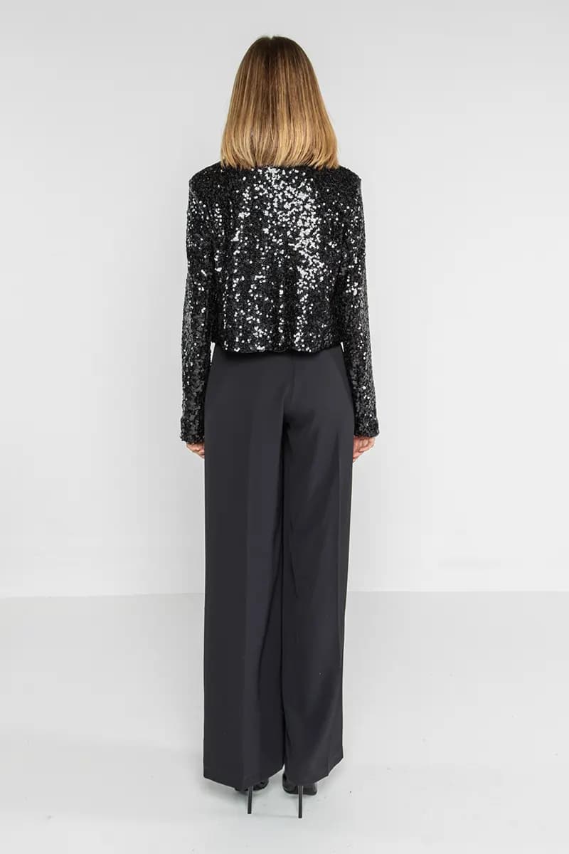 LOKITA | Giacca in paillettes chiusura fiocchi - 4