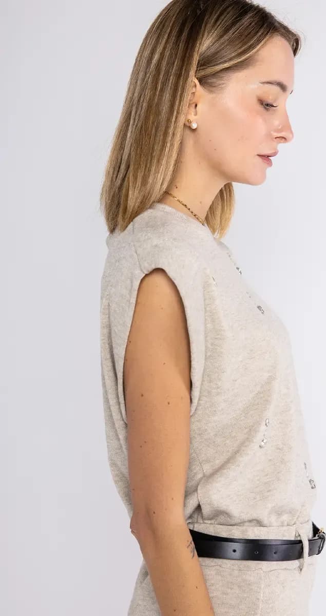 LOKITA | Gilet in maglia con applicazioni - 4